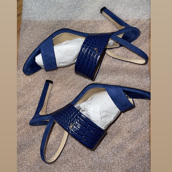 Jimmy Choo Denim Suede sling back sandals - Picture 7 of 11
